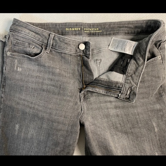 Old Navy Jeans- gray, distressed - Picture 2 of 3